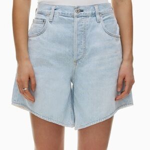 Aritzia Citizens of humanity color Laderia blue Gaucho Jean Short